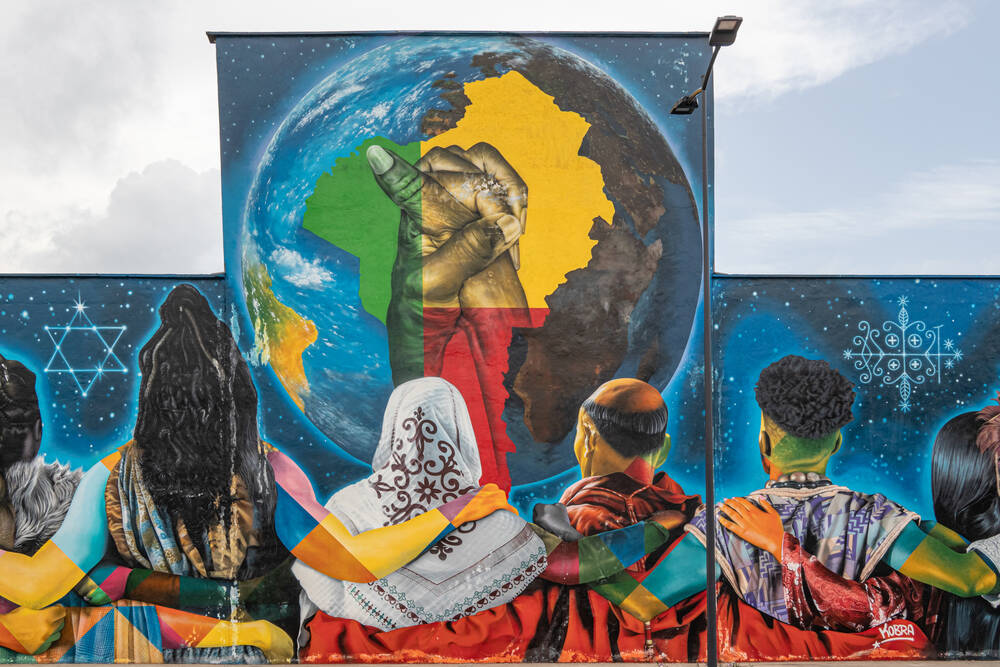 Fresque murale de Cotonou