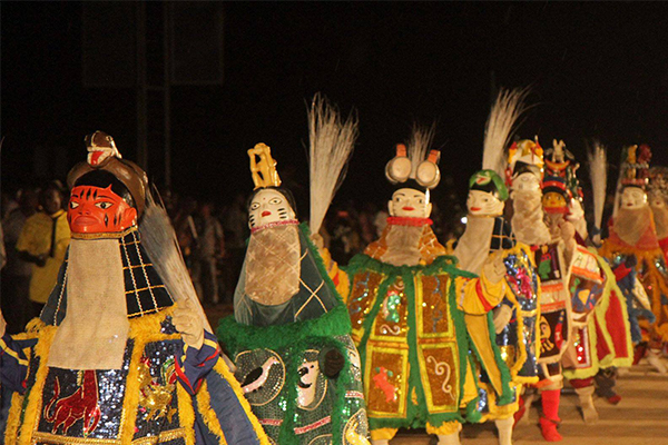 Guèlèdè au festival des masques de Porto-Novo 2026